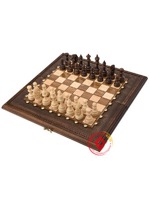 Шахматы + нарды 40 прямые с бронзой, Ohanyan